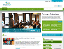 Tablet Screenshot of climatesmartbusiness.com